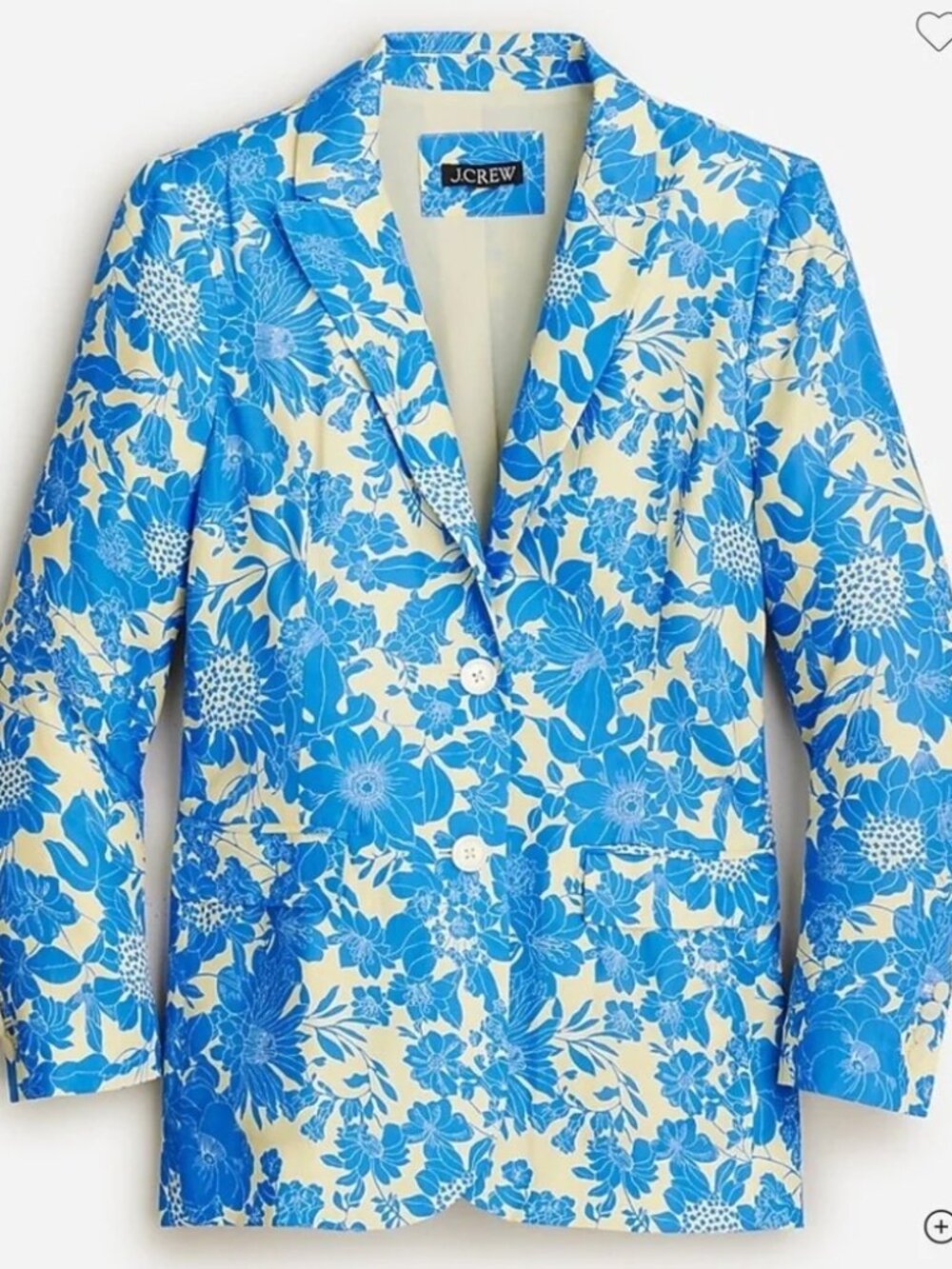J. Crew Long Parke Drapey Floral Blazer - Chic and Joyful! Size 2